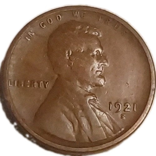 Rare S Mint1921-S Lincoln Wheat Cent Penny Average Circulated Coin Free Post Rare S Mint1921-S Lincoln Wheat Cent Penny Average Circulated Coin Free Post