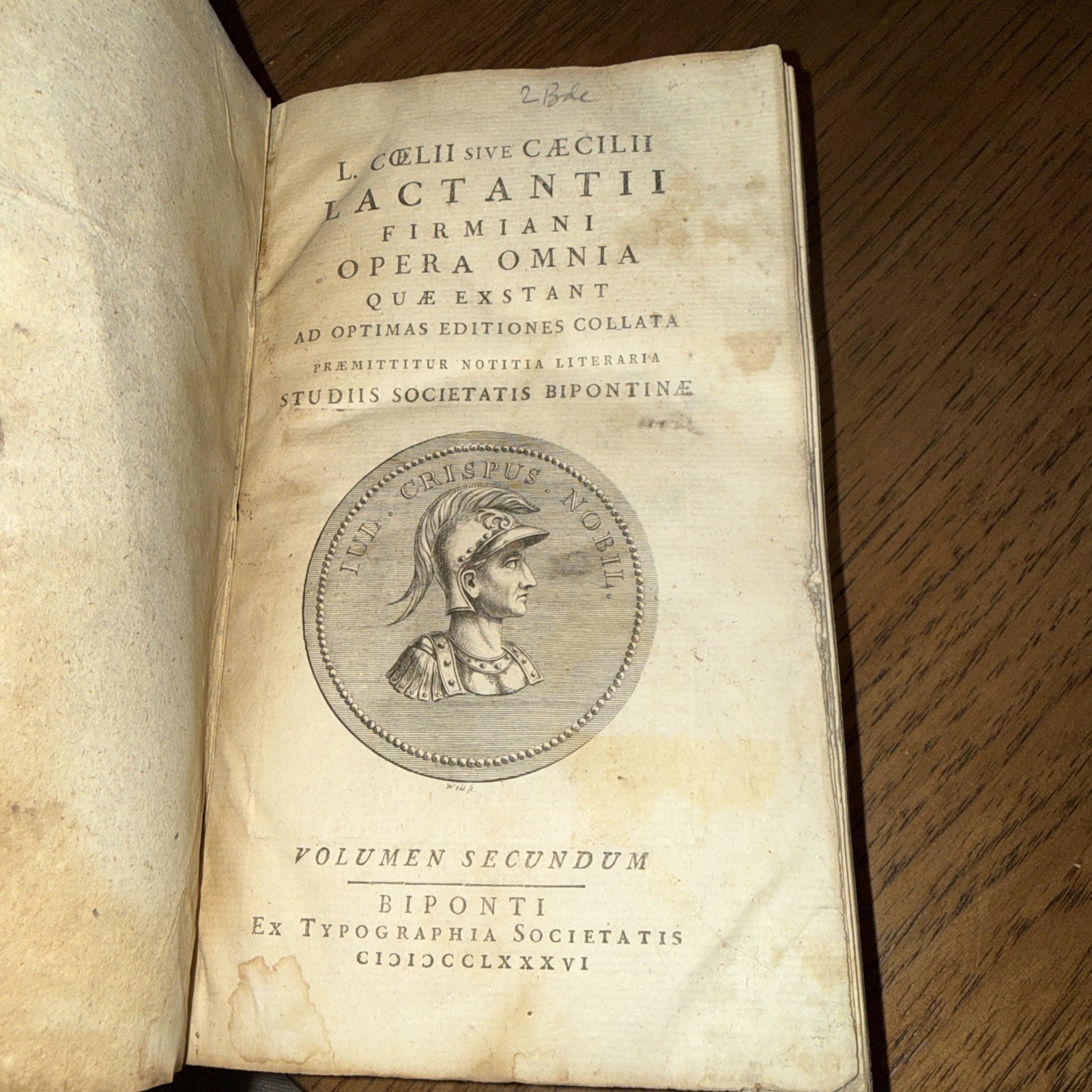 1786 Lucius Caecilius L. Cœlii Sive Cæcilli Lactantii Firmiani Opera Omnia Quæ 1786 Lucius Caecilius L. Cœlii Sive Cæcilli Lactantii Firmiani Opera Omnia Quæ