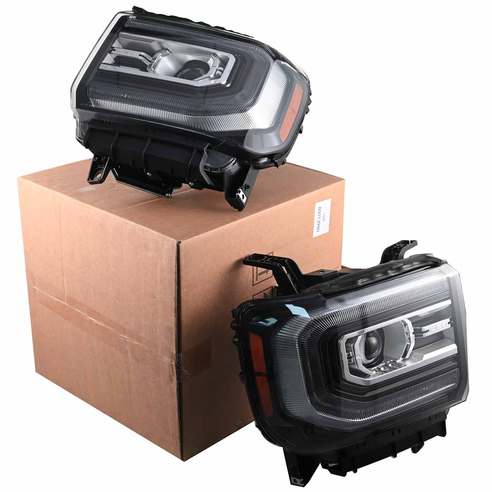 For 2016-2018 GMC Sierra 1500 Full LED Projector Headlight Left+Right Pair For 2016-2018 GMC Sierra 1500 Full LED Projector Headlight Left+Right Pair