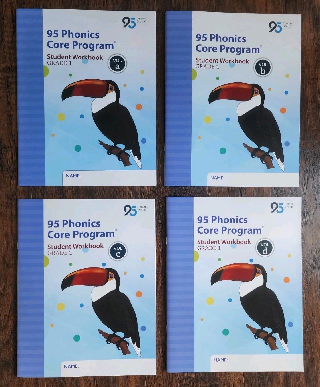 95 Phonics Core Program Student Workbook Grade 1 Vol. A - D