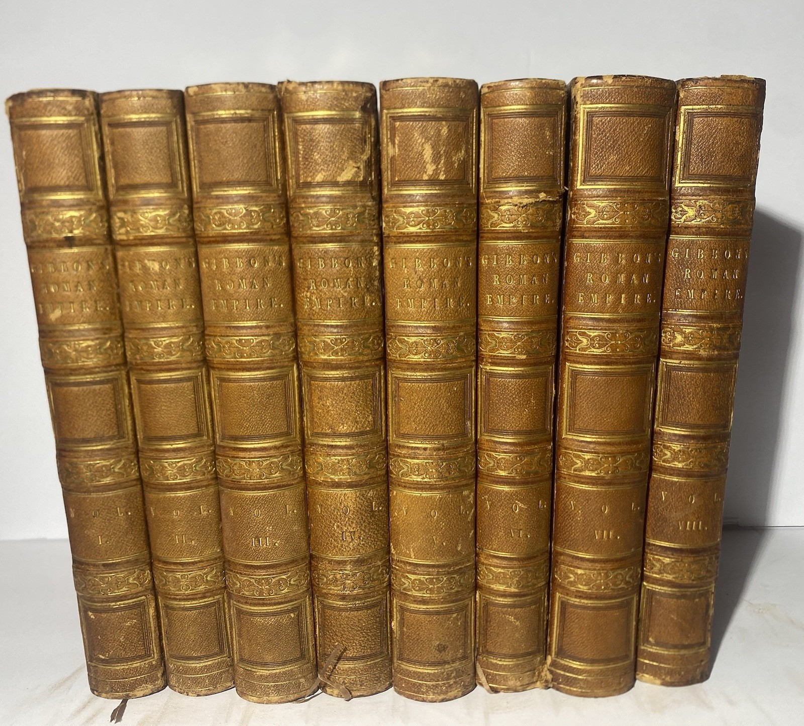 1827 edition of Edward Gibbon The History of the Decline And Fall Roman Empire
