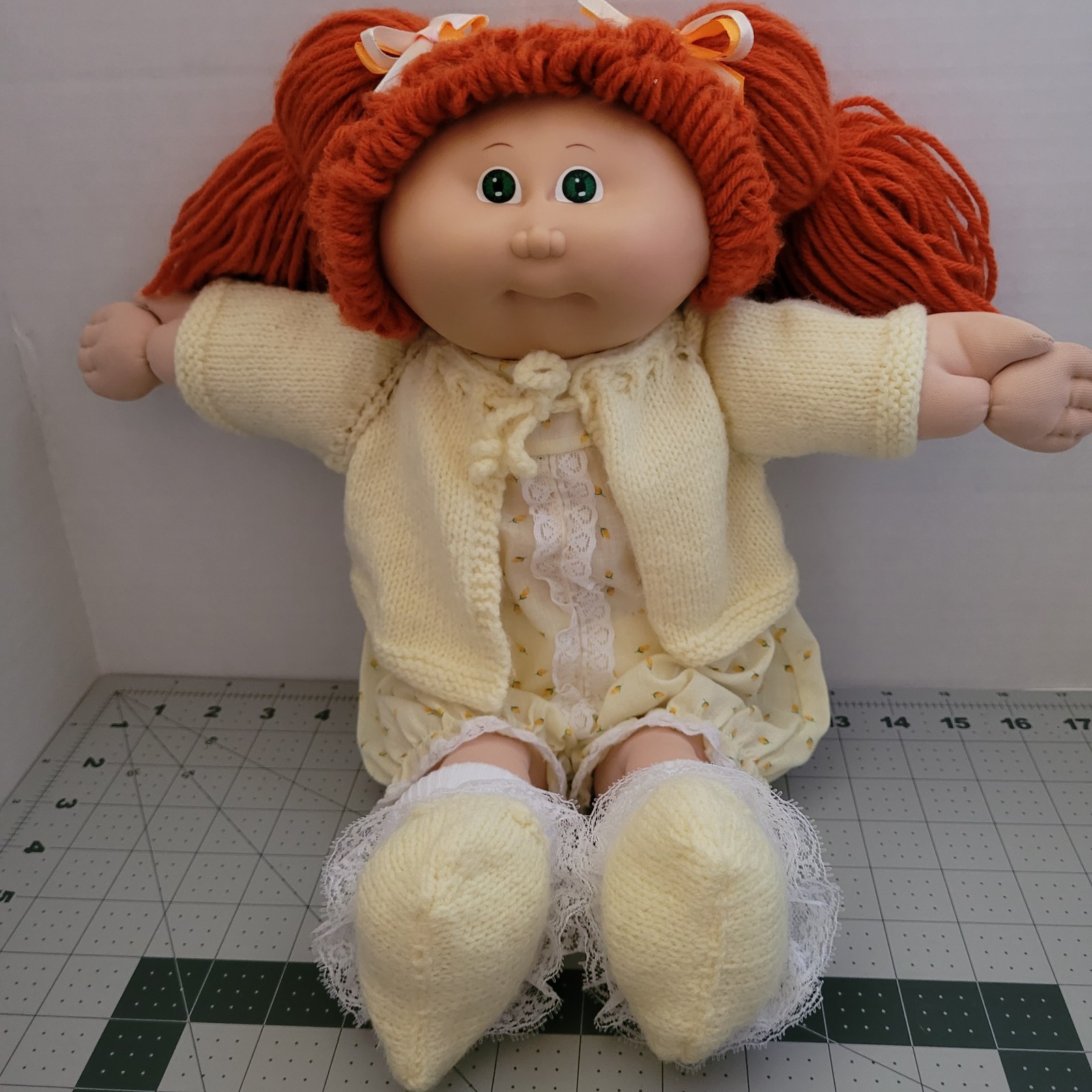 Vintage Cabbage Patch Kids 1978 1982   Red Orange Hair Green Eyes READ
