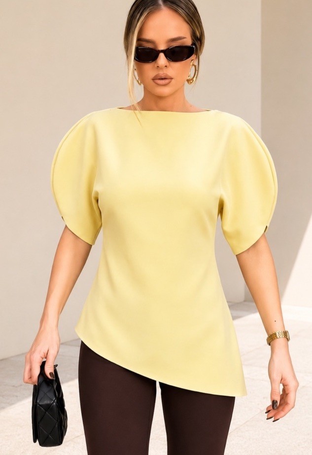 ZARA WOMAN FW26 Yellow PUFF SLEEVE TOP ZW COLLECTION Sz XS S XL Ref 1101/198 New ZARA WOMAN FW26 Yellow PUFF SLEEVE TOP ZW COLLECTION Sz XS S XL Ref 1101/198 New