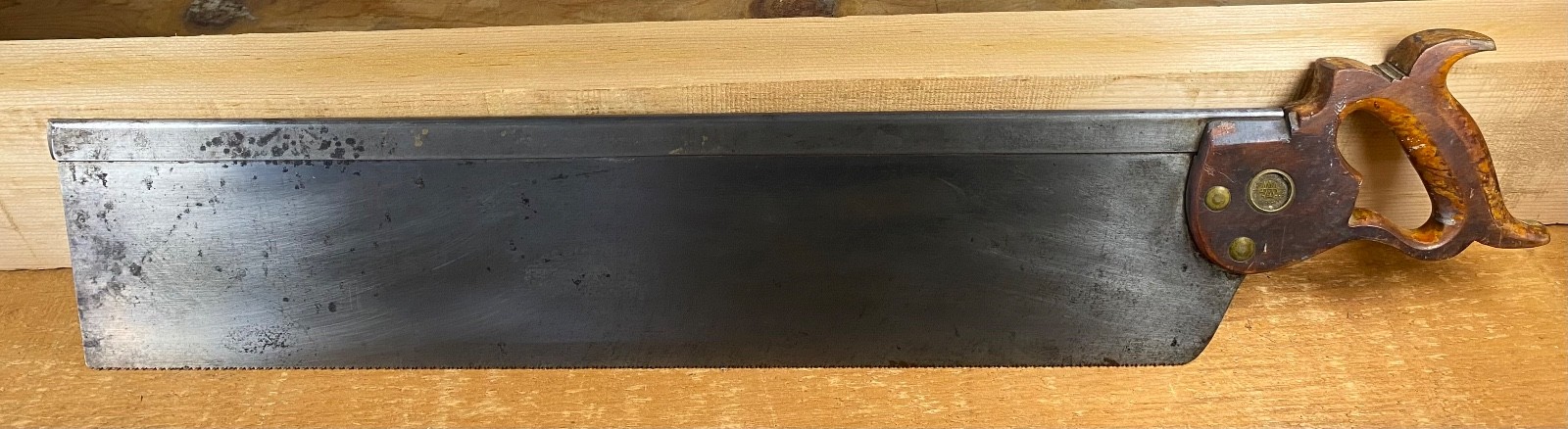 24” E.C. ATKINS & CO. No 1 SILVER STEEL Miter Box Hand Saw Old Woodworking Tools 24” E.C. ATKINS & CO. No 1 SILVER STEEL Miter Box Hand Saw Old Woodworking Tools