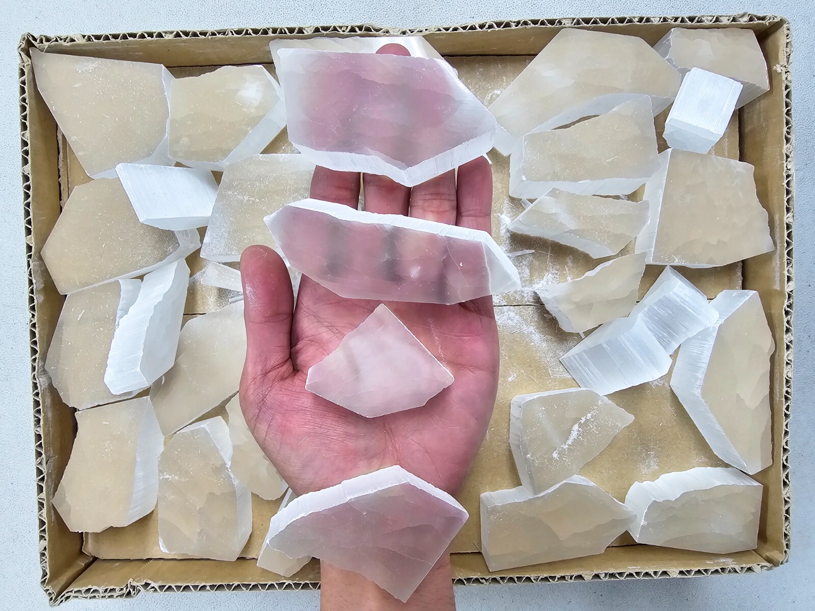 Ulexite TV Rock Slabs Optical Clear Crystals Television Stone Natural Spiritual Ulexite TV Rock Slabs Optical Clear Crystals Television Stone Natural Spiritual