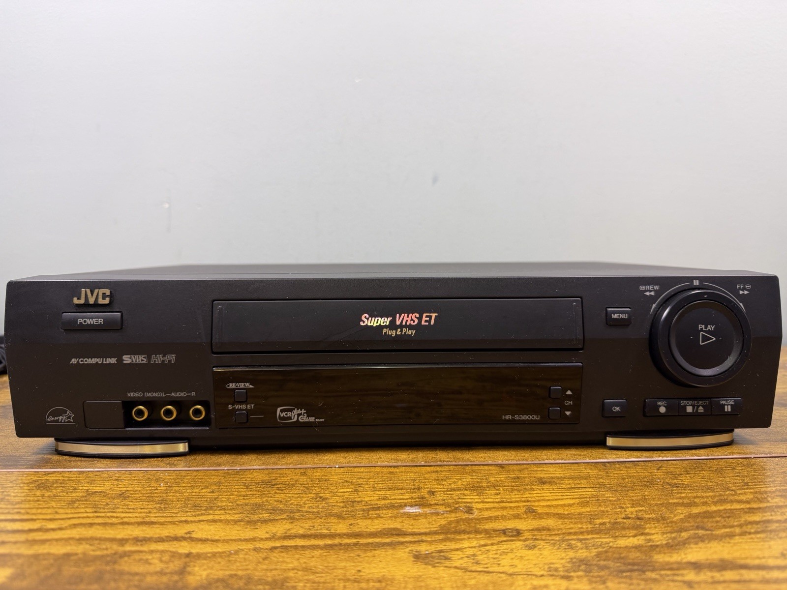 JVC HR-S3800U Video Cassette Recorder  VCR Tested *Kind Of Works READ Powers Off
