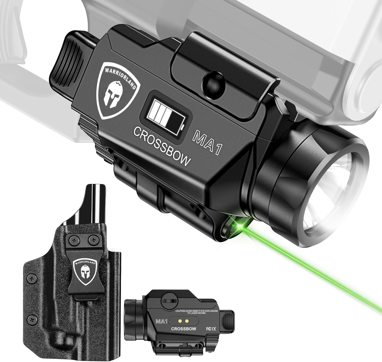 Universal Light Laser wi/ Holster,For Glock 17/19/19XGen 3-6&34 Gen4-5&44/45&MOS