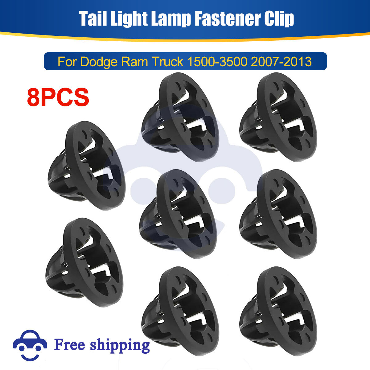8Pcs Fits Dodge Ram 1500 Ram 2500 2007-13 Tail Light Grommet Retainer Mount Clip