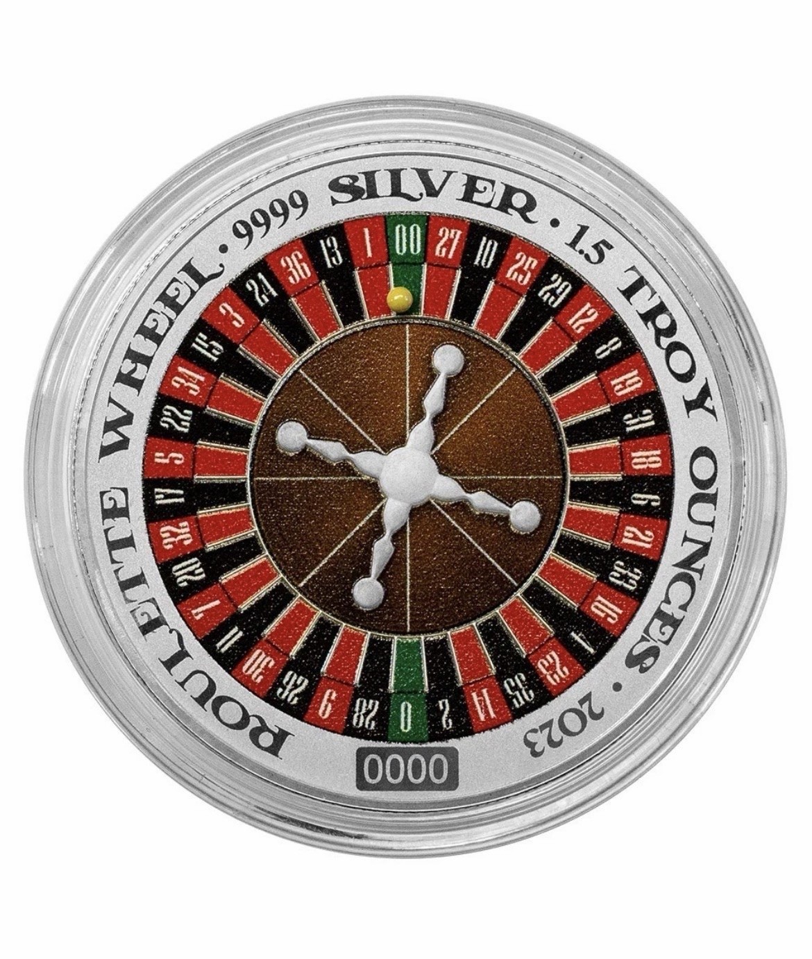 PAMP - Spinning Roulette Wheel w/Ball 2023 1.5 oz .999 Silver – UNOPENED MINT PAMP - Spinning Roulette Wheel w/Ball 2023 1.5 oz .999 Silver – UNOPENED MINT