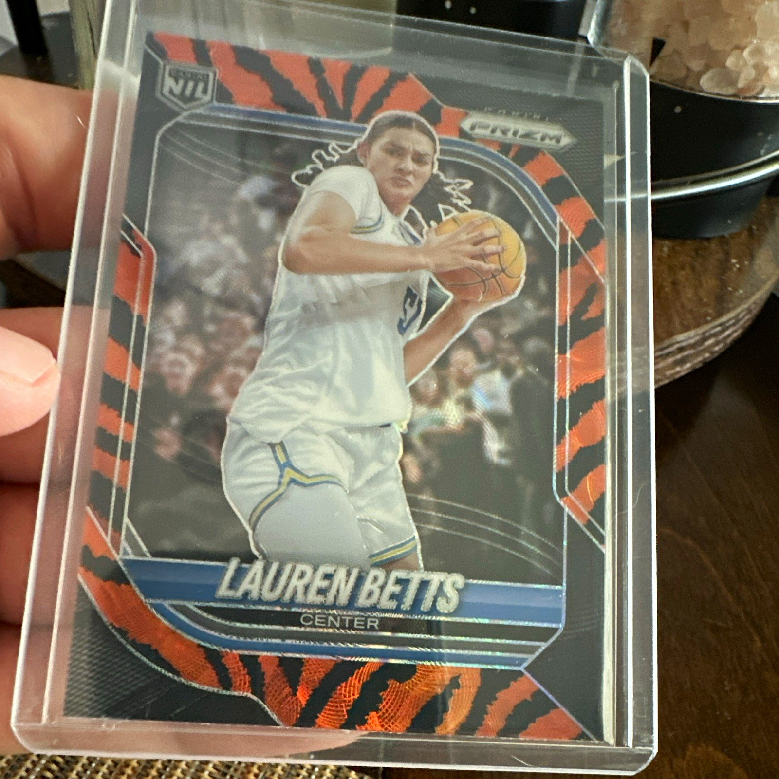 Panini 2025-26 Prizm Basketball Lauren Betts UCLA Bruins #26 Tiger Stripe Panini 2025-26 Prizm Basketball Lauren Betts UCLA Bruins #26 Tiger Stripe