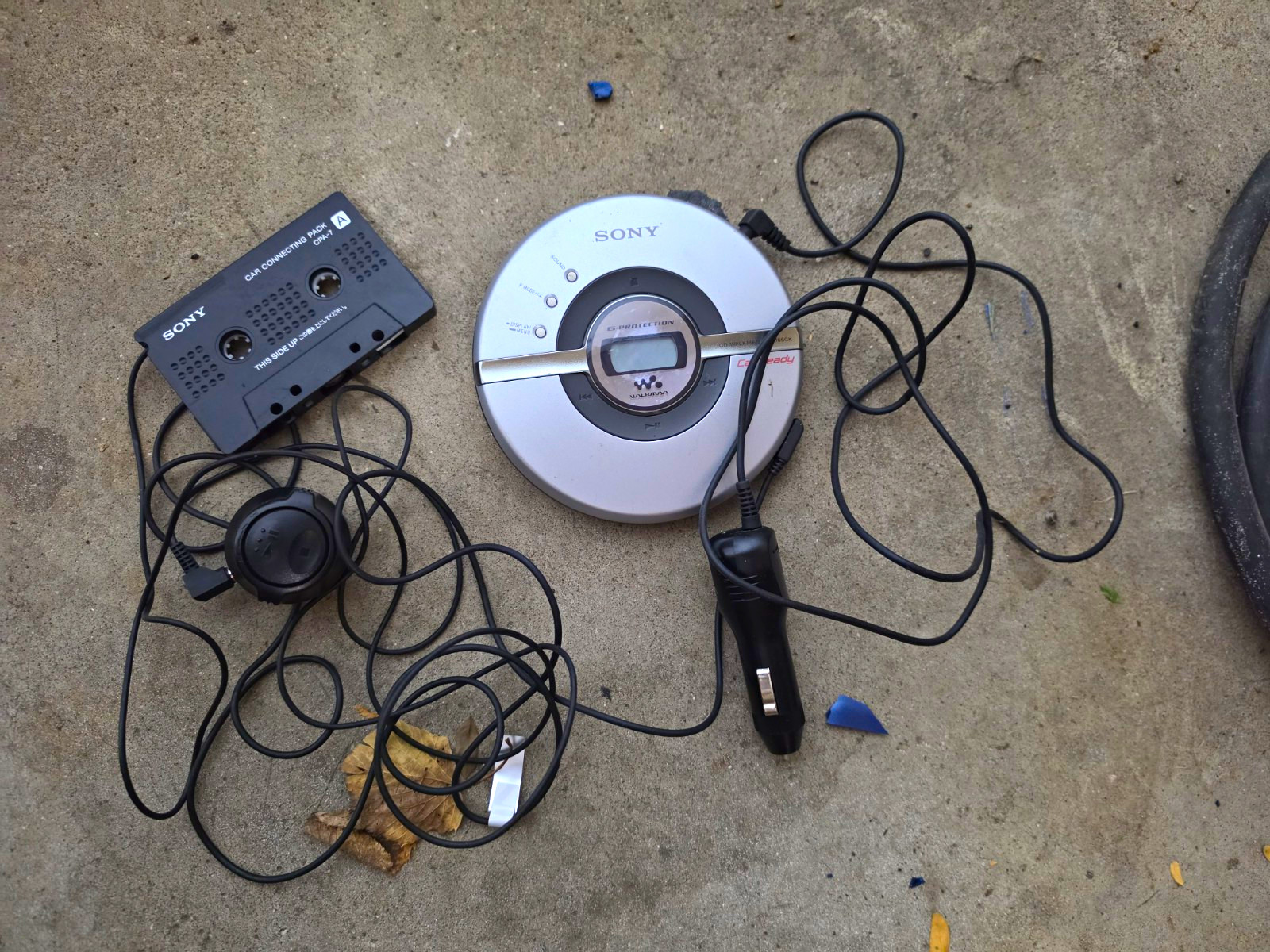 Vintage Sony Walkman Portable CD Player G-Protection + Sony CPA-7 Car Adapter Vintage Sony Walkman Portable CD Player G-Protection + Sony CPA-7 Car Adapter