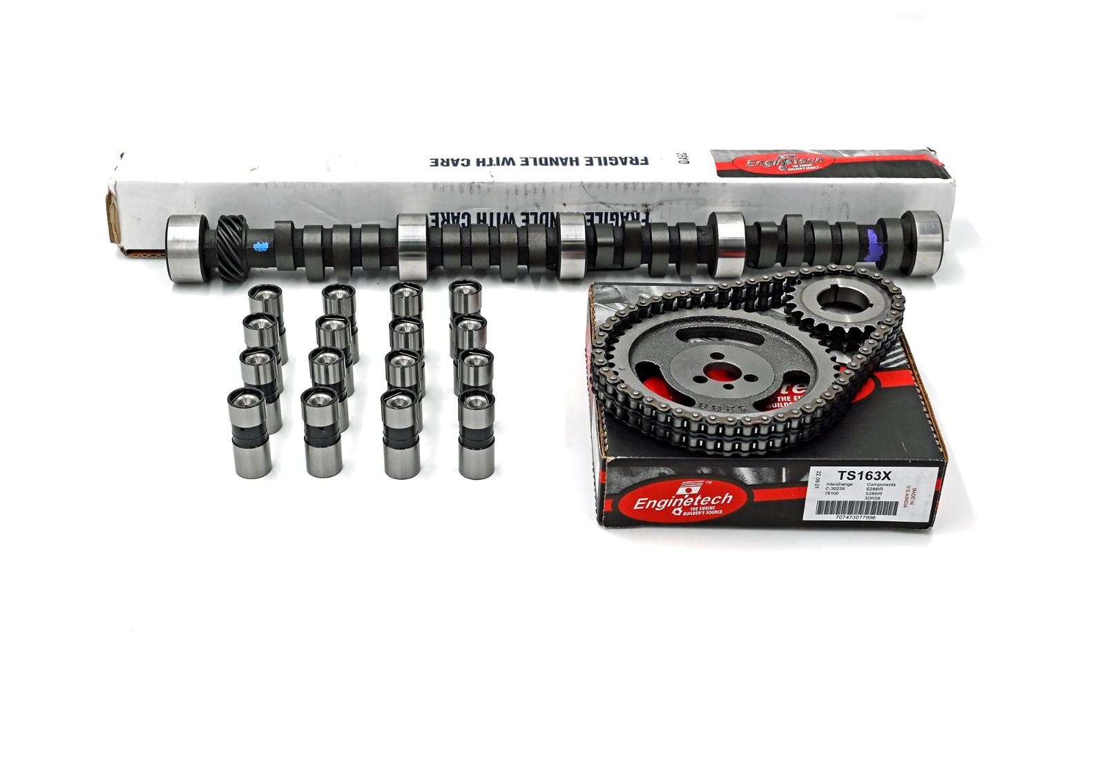 Enginetech ES1013R Stage 2 Cam Lifters Double Roller Timing SBC 350 400 Muscle