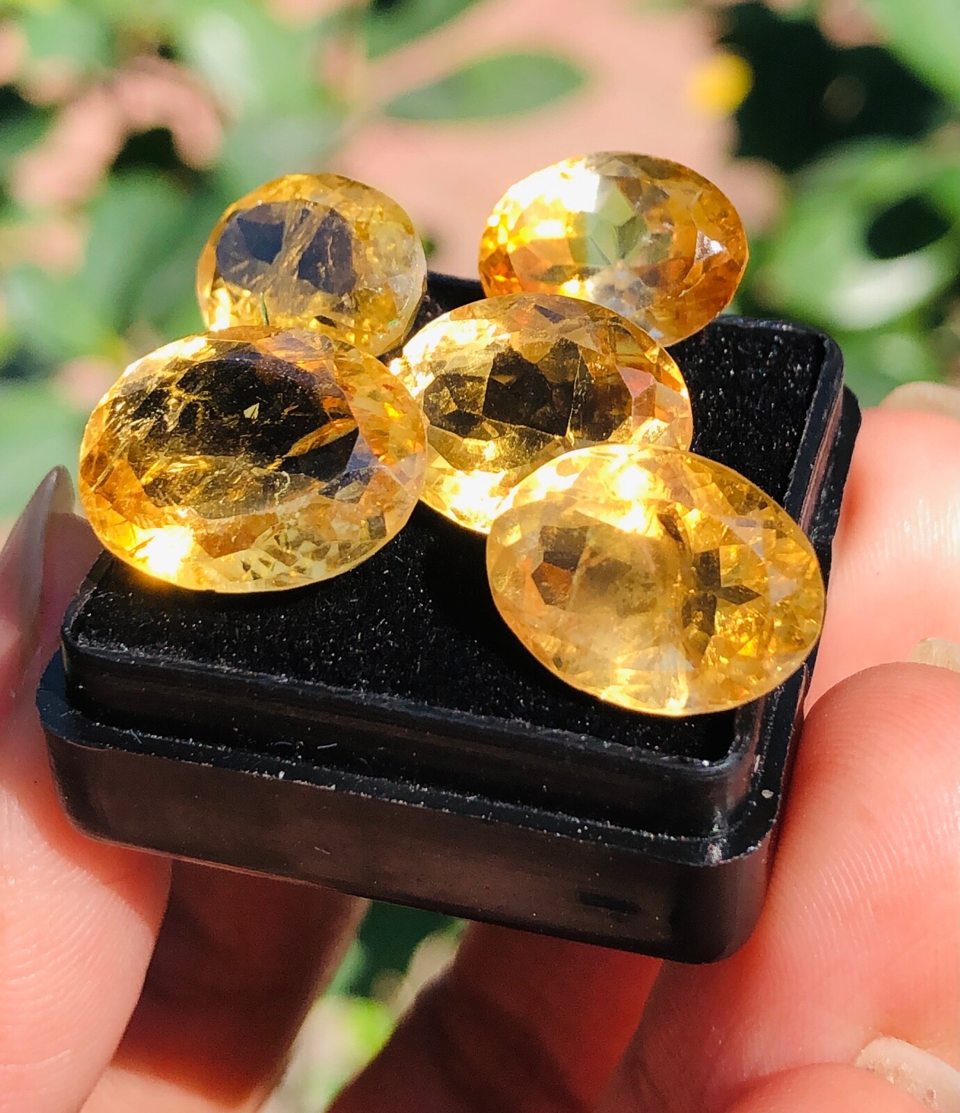 Amazing Cut 24.00 Carats Oval Shape Yellow Citrine Awesome Faceted Gem Lot 59 B1