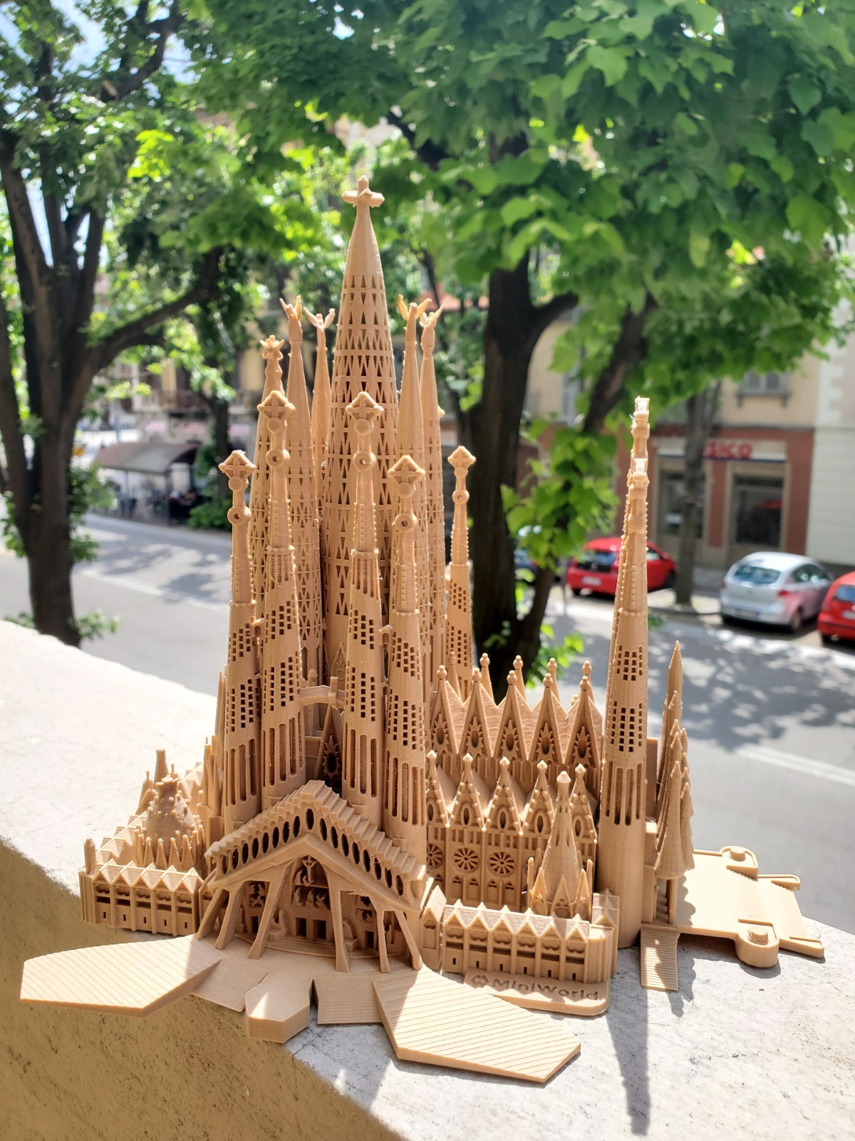 Sagrada Familia Model Barcelona Gaudi Cathedral Architecture Sculpture