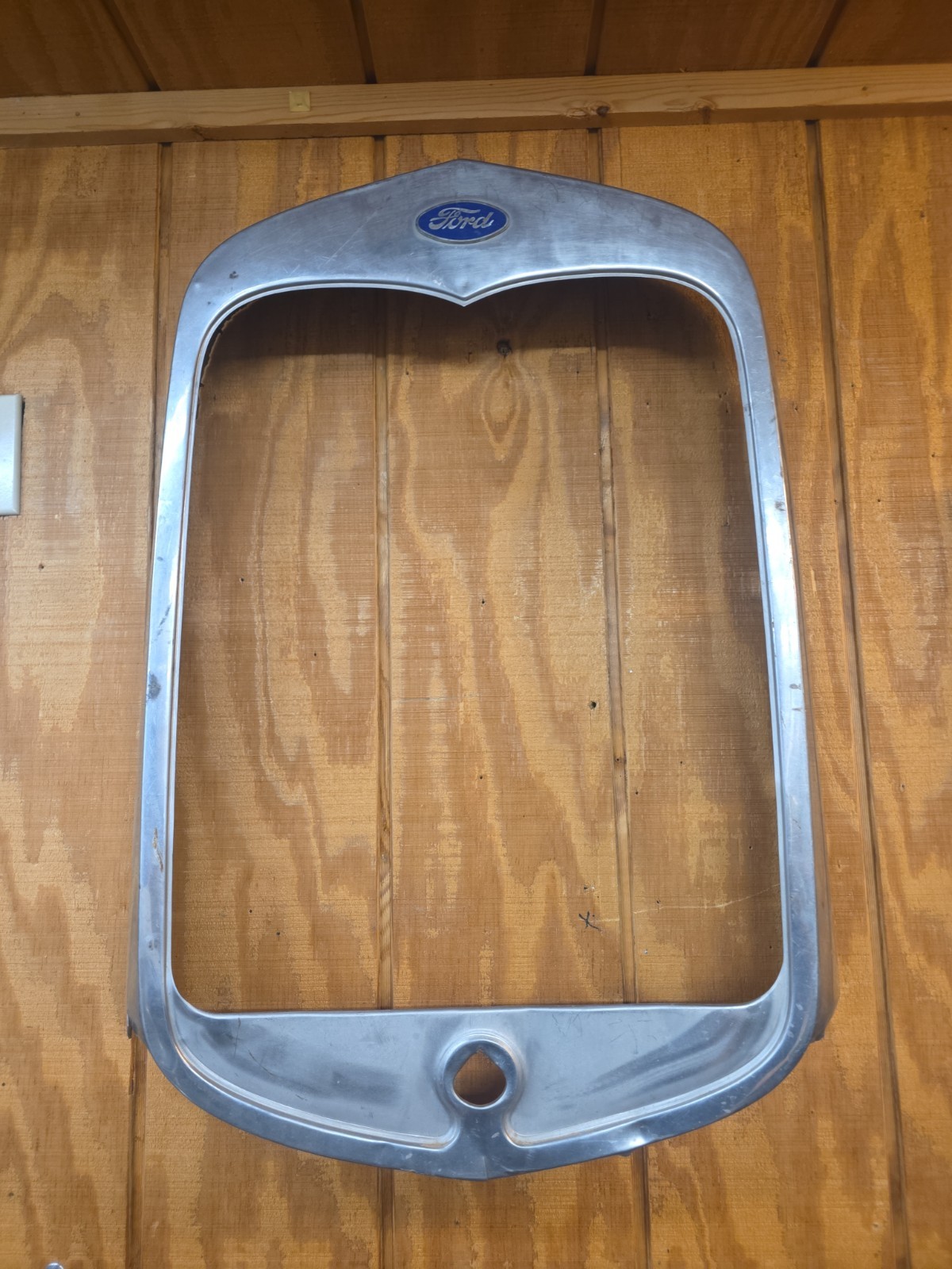 1930-31 Ford Model A OEM stainless Steel Radiator Shell 1930-31 Ford Model A OEM stainless Steel Radiator Shell