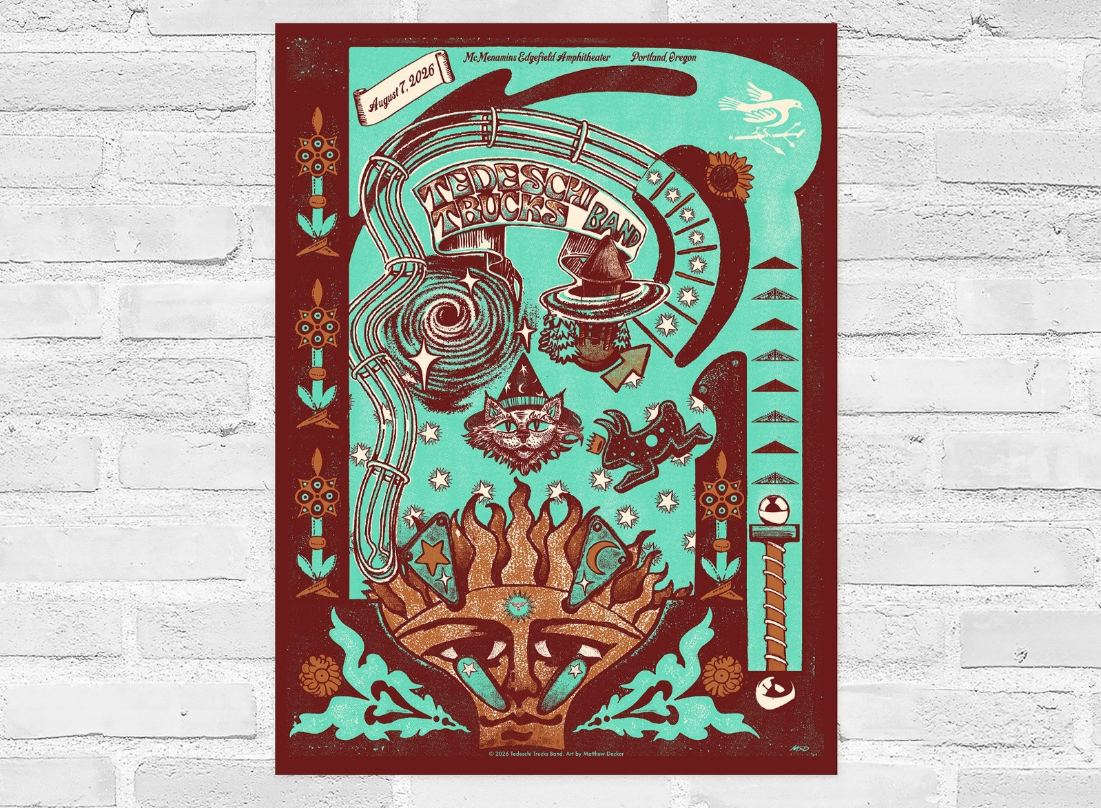 Tedeschi Trucks Band Poster Portland Oregon 2026 Artist Edition 18x 24