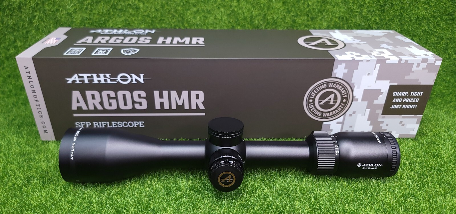 Athlon Argos HMR 2-12x42mm Riflescope w/ MOA SFP Illum BDC 600A Reticle - 214004