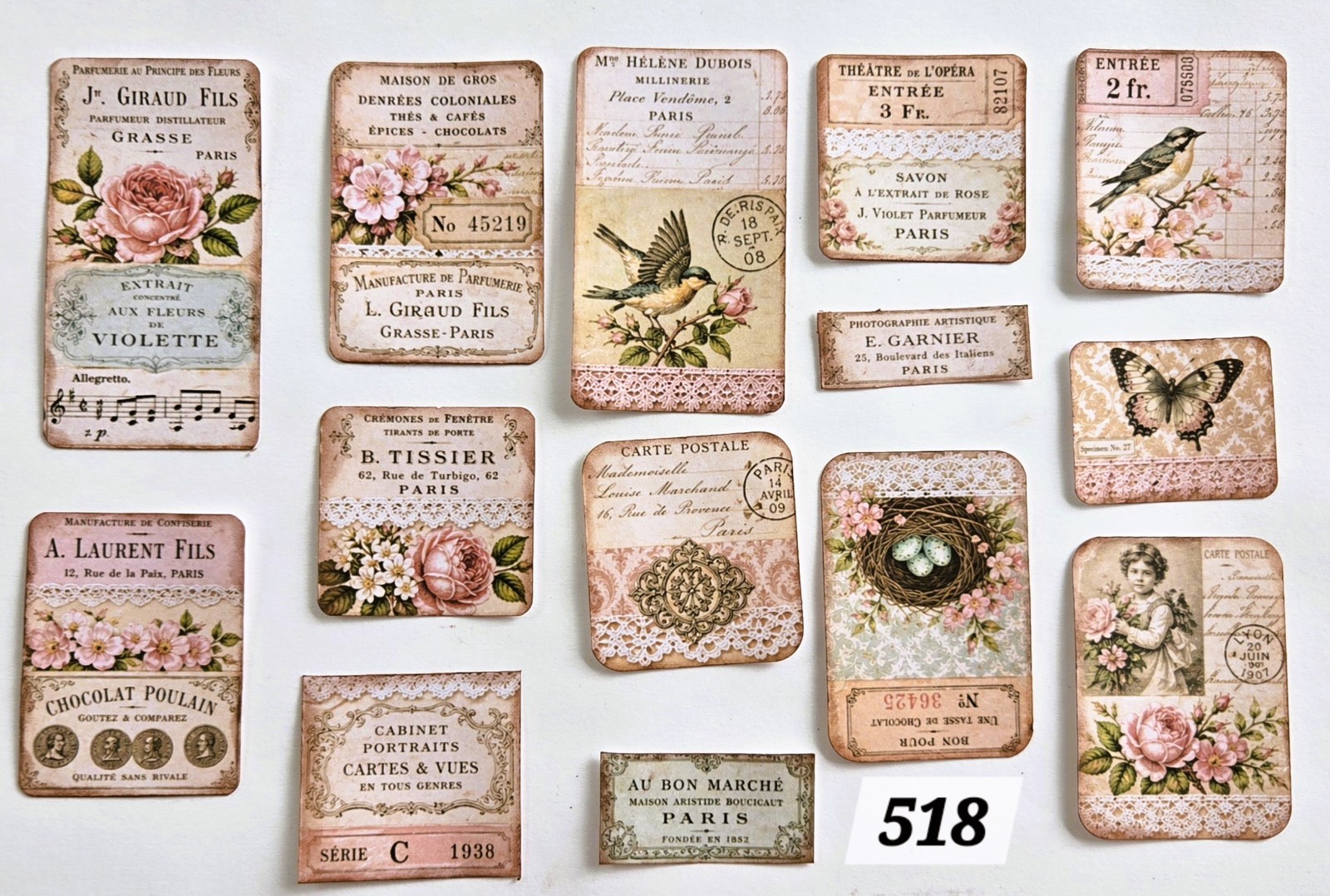 Victorian Style Ephemera Journals Scrapbooks #518