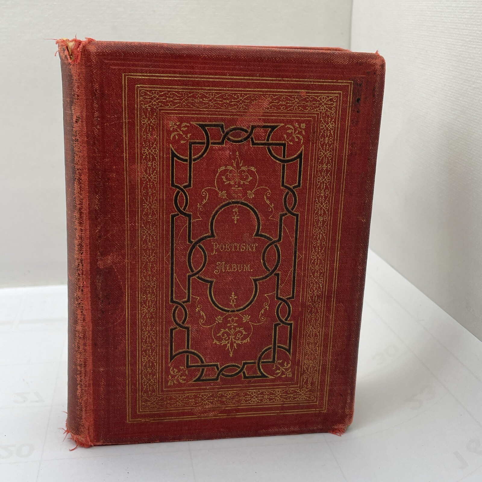 1901 Poetiskt Album Swedish Poem Book Antique Hardcover Karl Warburg 1901 Poetiskt Album Swedish Poem Book Antique Hardcover Karl Warburg