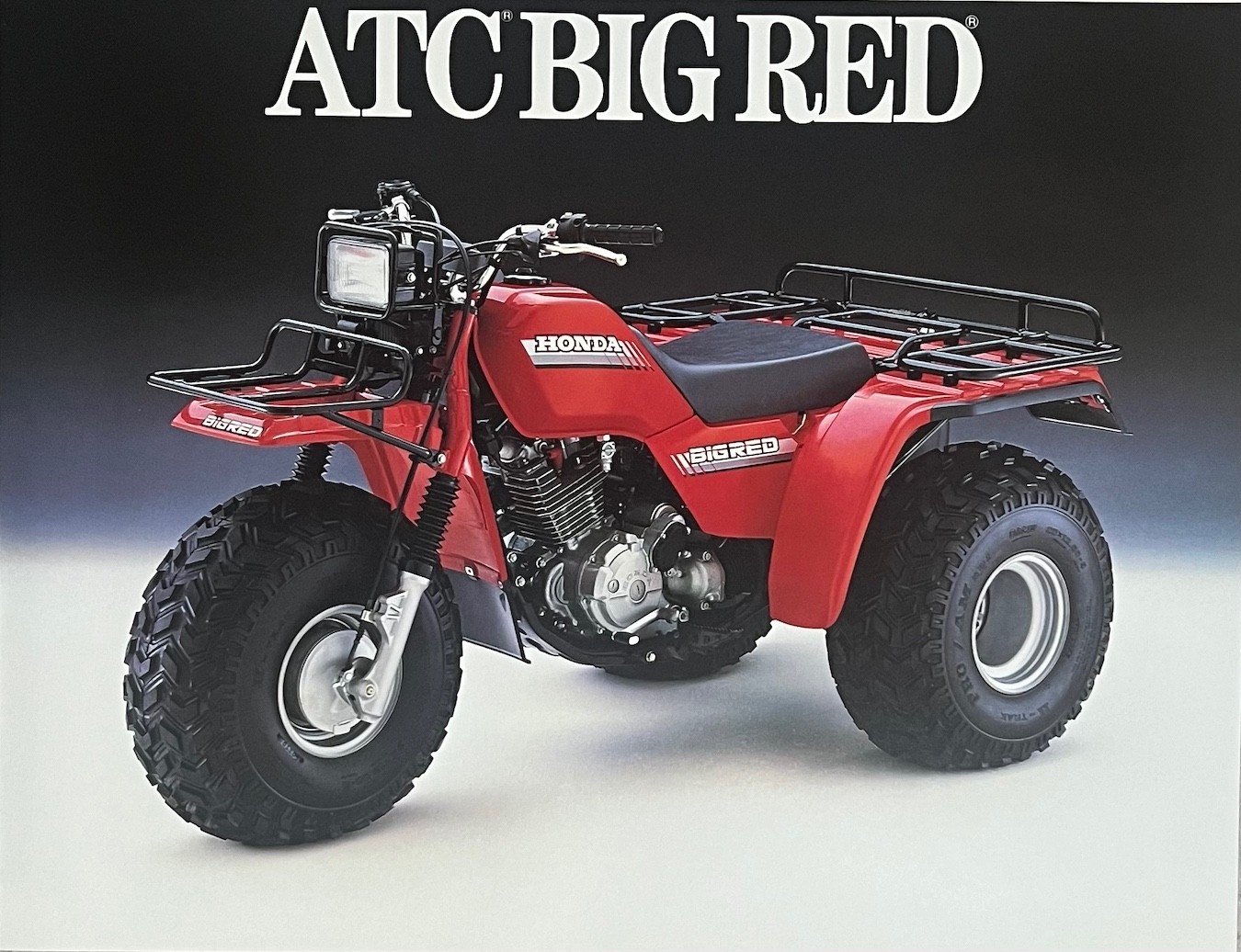 1986 Honda ATC Big Red 250 4-page literature brochure Original