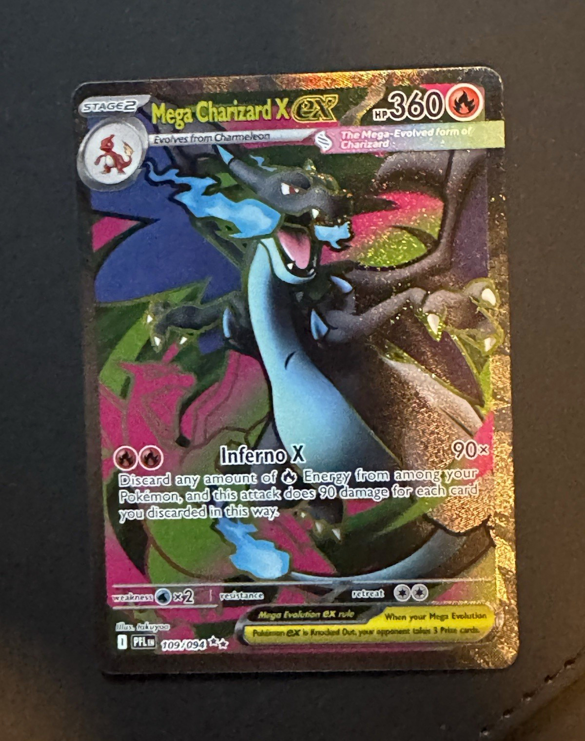 Pokemon TCG Mega Charizard X EX Evolutions 101/108 Ultra Rare Holo HP 360 2016 Pokemon TCG Mega Charizard X EX Evolutions 101/108 Ultra Rare Holo HP 360 2016