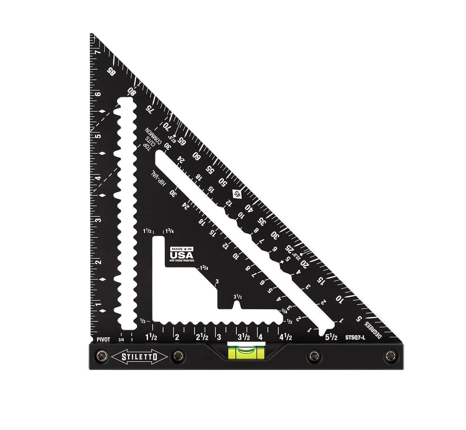 Stiletto STSQ7-L 7 Carpenter Square with Level Stiletto STSQ7-L 7 Carpenter Square with Level