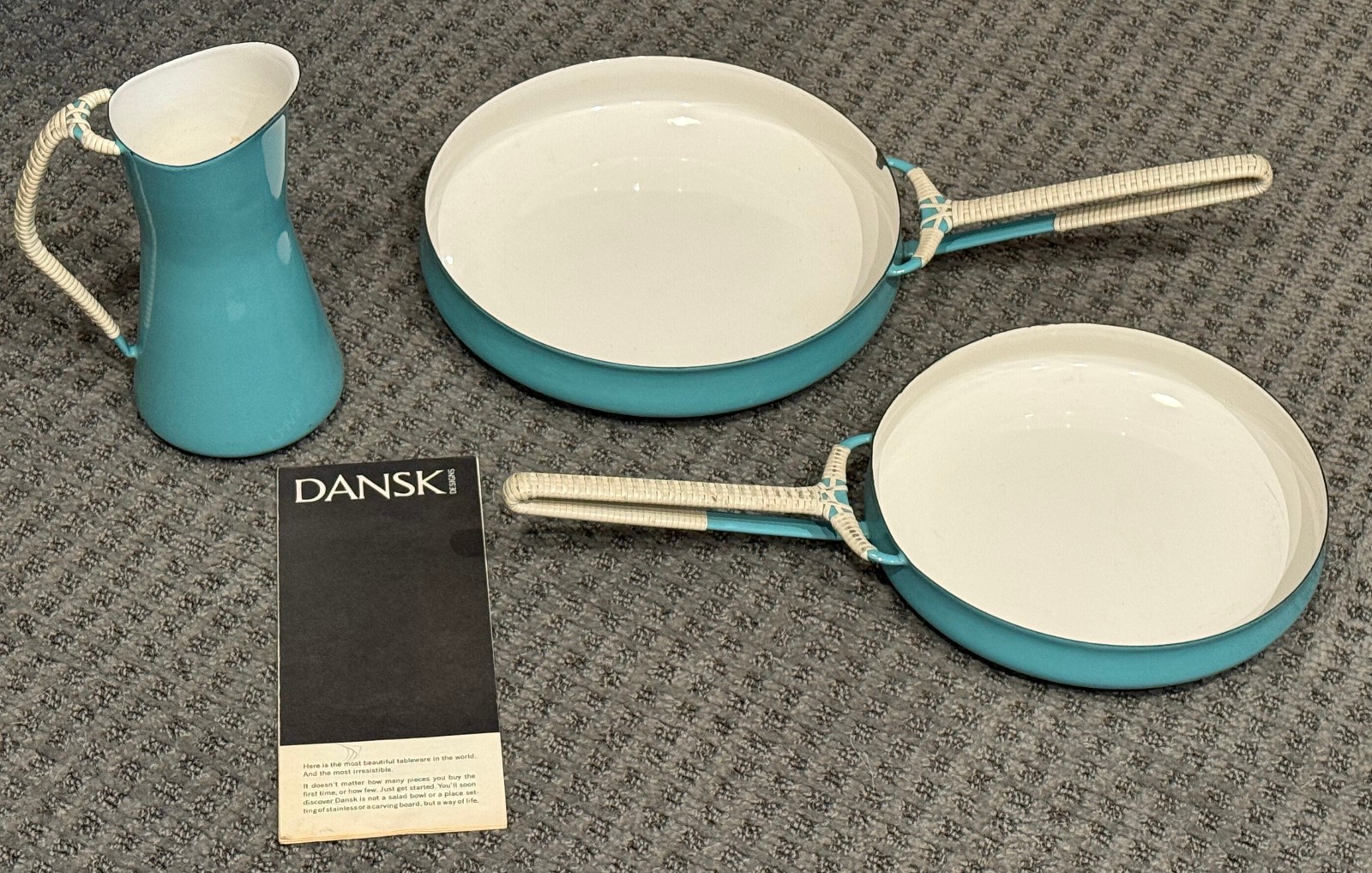 Lot of 3 Dansk Koben Style Turquoise 8.5\ Lot of 3 Dansk Koben Style Turquoise 8.5\