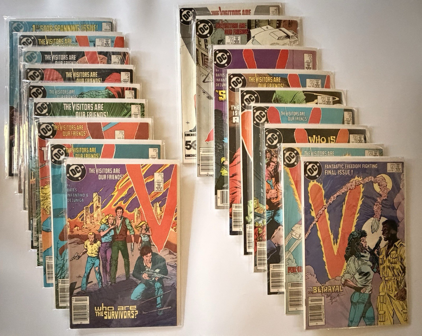 V 1-18 Complete Run DC Comics 1985 Newsstand VF/NM Visitors Are Our Friends