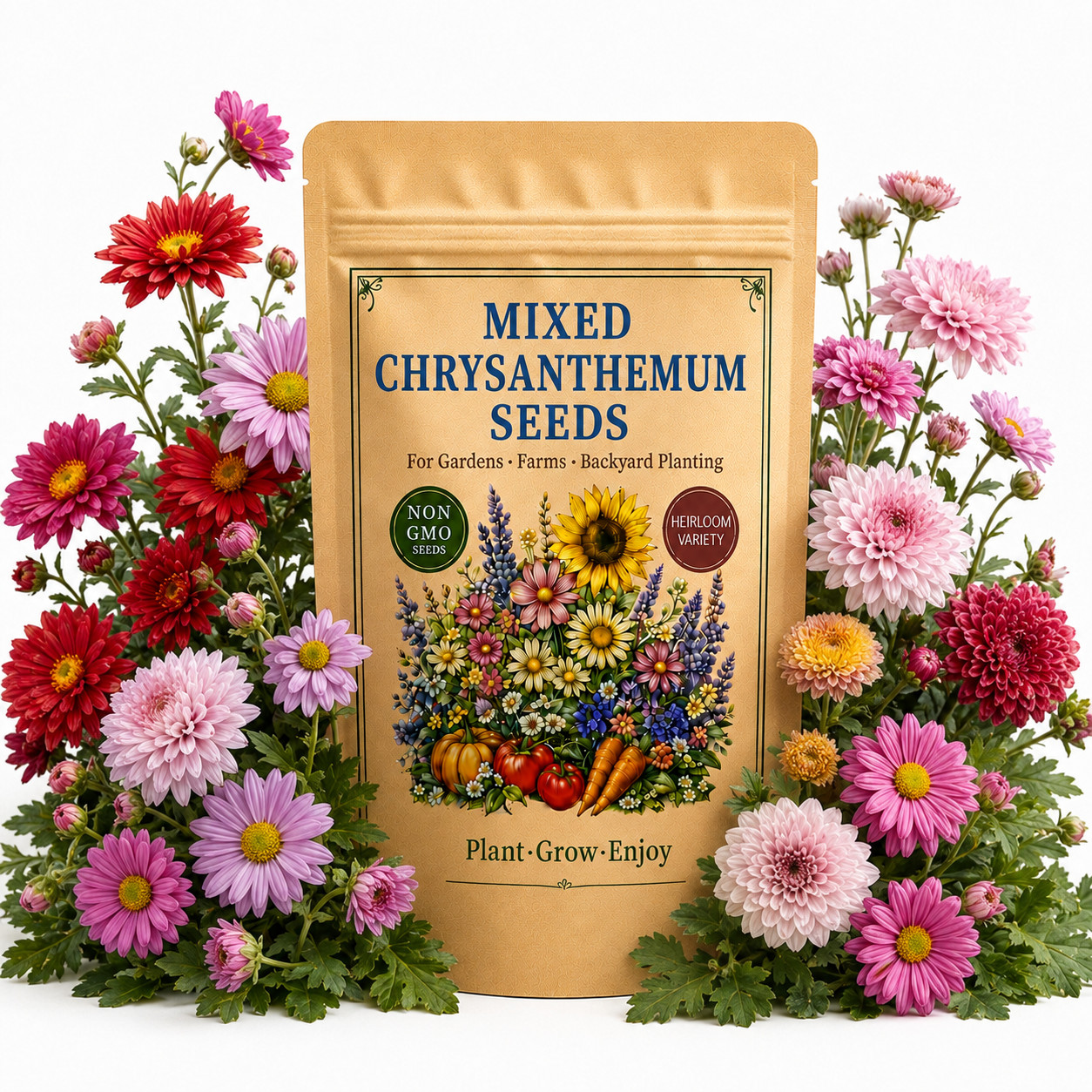 2000 Mixed Chrysanthemum Seeds - Garden Flowers for Home Planting Pollinator 2000 Mixed Chrysanthemum Seeds - Garden Flowers for Home Planting Pollinator