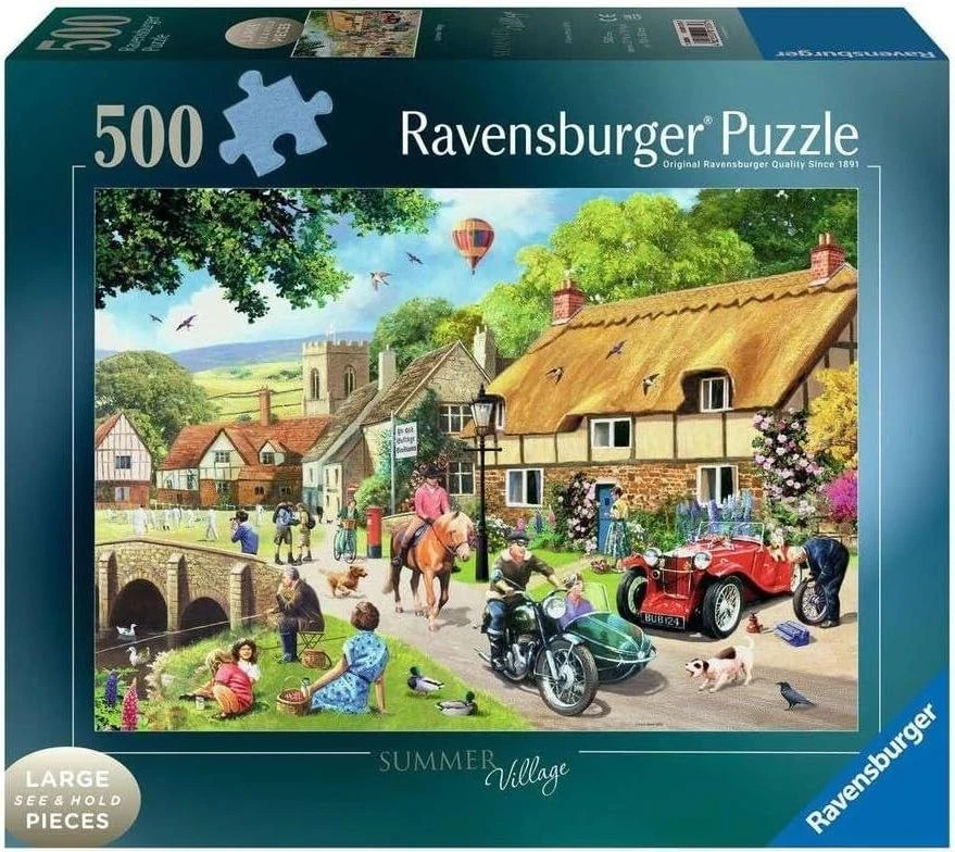 Ravensburger Summer Village 500 Piece Large Size Jigsaw Puzzle Ravensburger Summer Village 500 Piece Large Size Jigsaw Puzzle