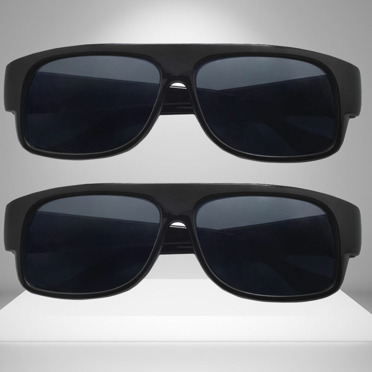 EAZY-E SUNGLASSES SUPER DARK LENS BLACK FRAME OG GANGSTER CHOLO STYLE SUNGLASS 
