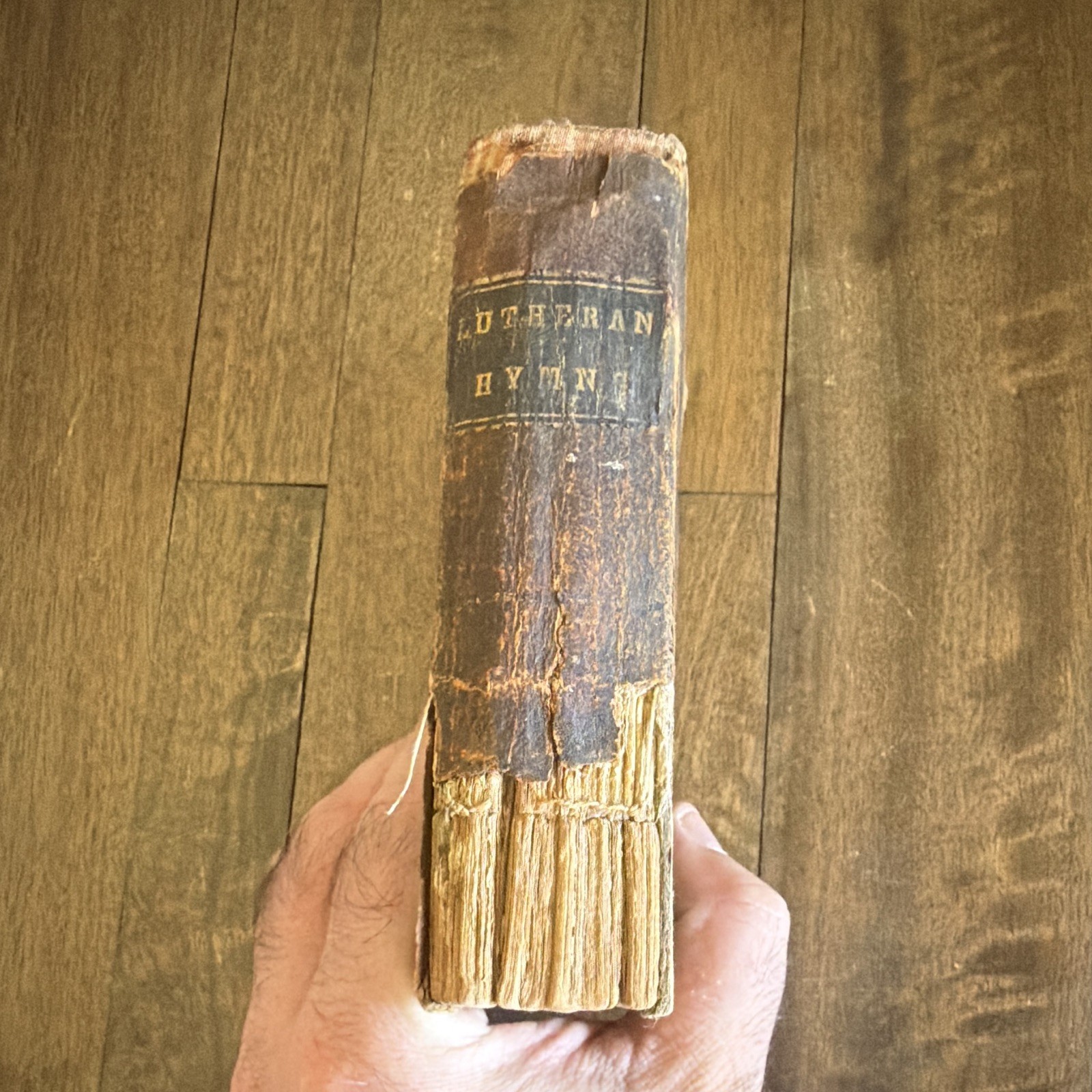 T. Newton Kurtz Hymns for Evangelical Lutheran Church Leather 8th Ed 1853 T. Newton Kurtz Hymns for Evangelical Lutheran Church Leather 8th Ed 1853