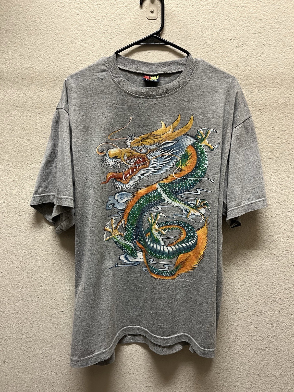 Vintage JOLIGOLF Thailand Dragon Graphic T Shirt Men’s XL Gray Vintage JOLIGOLF Thailand Dragon Graphic T Shirt Men’s XL Gray