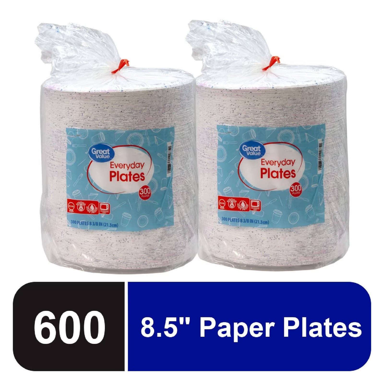Great Value Everyday Disposable Paper Plates, 600 Count FREESHIPS Great Value Everyday Disposable Paper Plates, 600 Count FREESHIPS