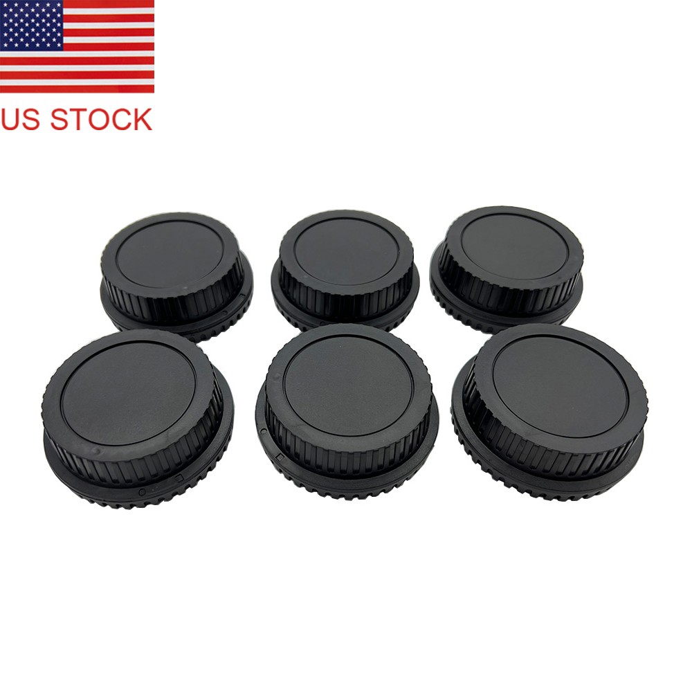 6pcs Rear Lens Cover + 6pcs Camera Body Front Cap for Canon EOS EF DSLR SLR Lens