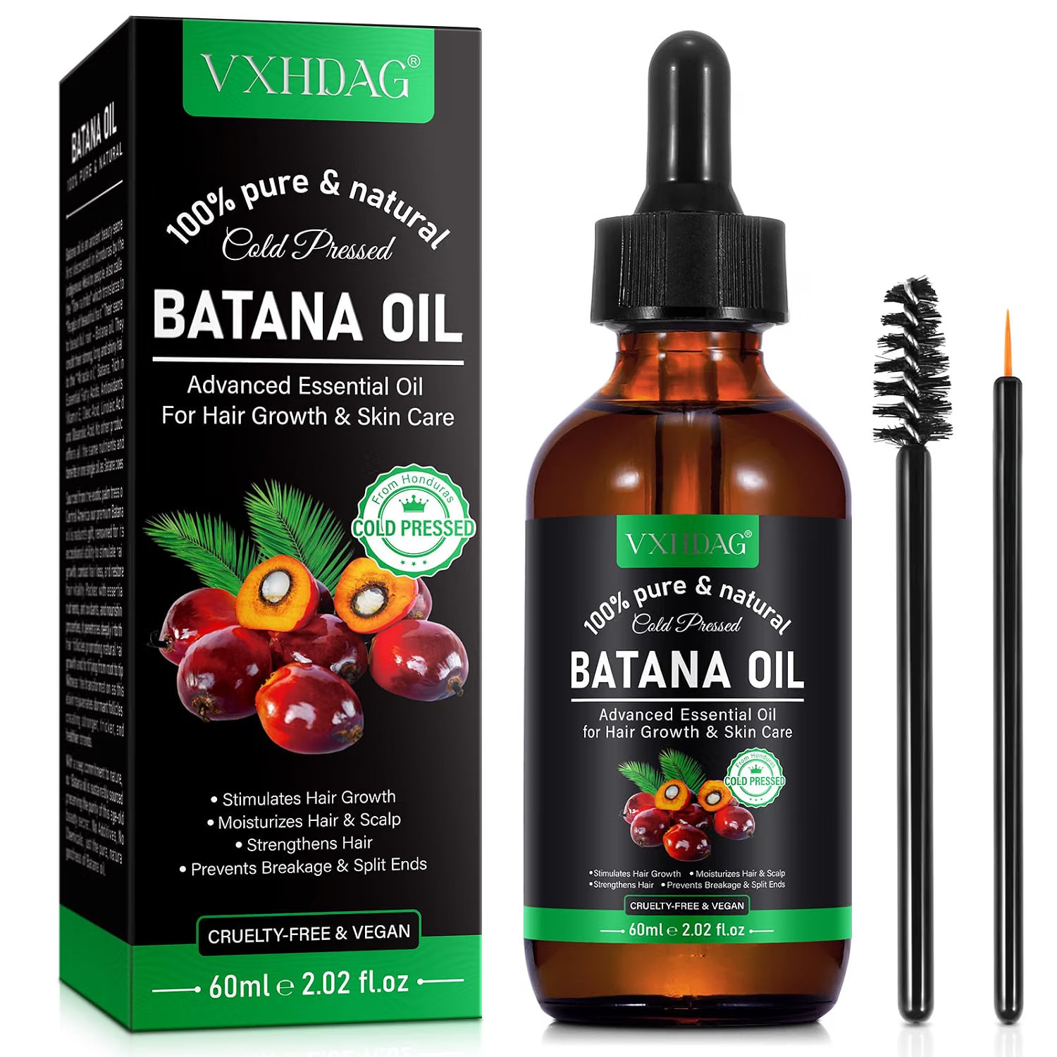 Batana Oil from Honduras - 100% Pure & Natural for Hair Growth,2.02 fl oz