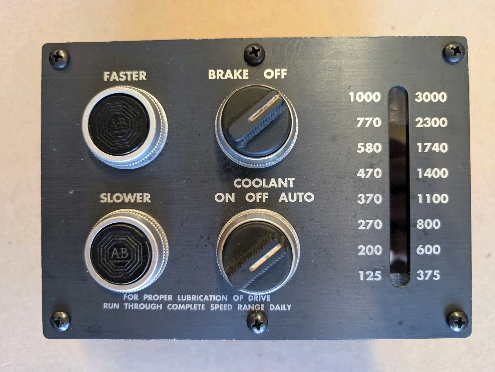 Hardinge HLV-H Speed Control Housing & Switches Hardinge HLV-H Speed Control Housing & Switches
