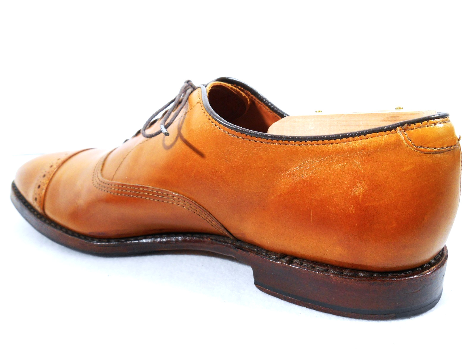 Men\'s 10 D Alden For Brooks Brothers 55923026 Cap Toe Balmoral Oxfords  VGUC