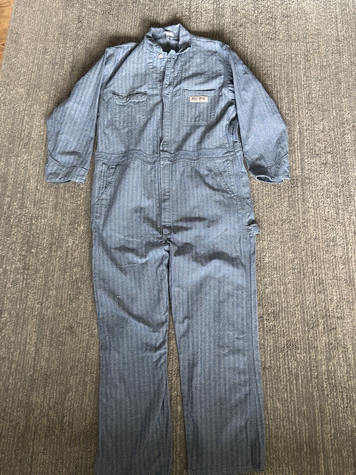 JCPenney Big Mac Vintage 60s Denim Coveralls Men's Made In USA JCPenney Big Mac Vintage 60s Denim Coveralls Men's Made In USA
