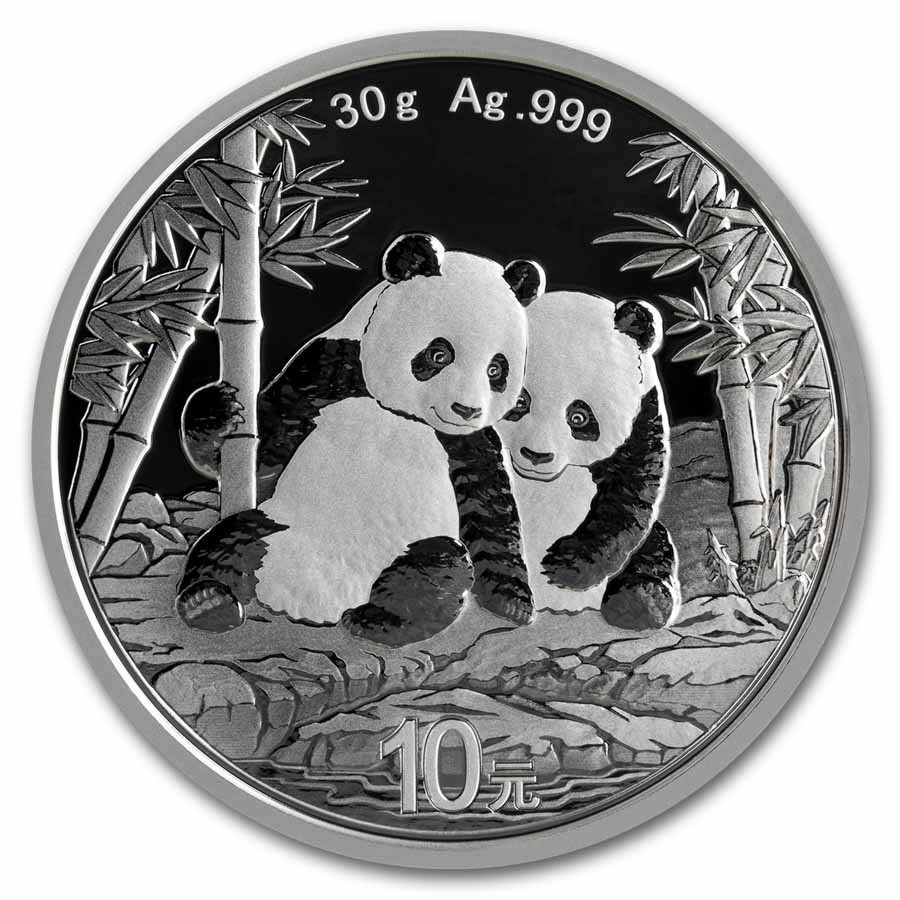 2026 30 GRAM SILVER PANDA CHINA CHINESE 30g 10Y YUAN 999 FINE