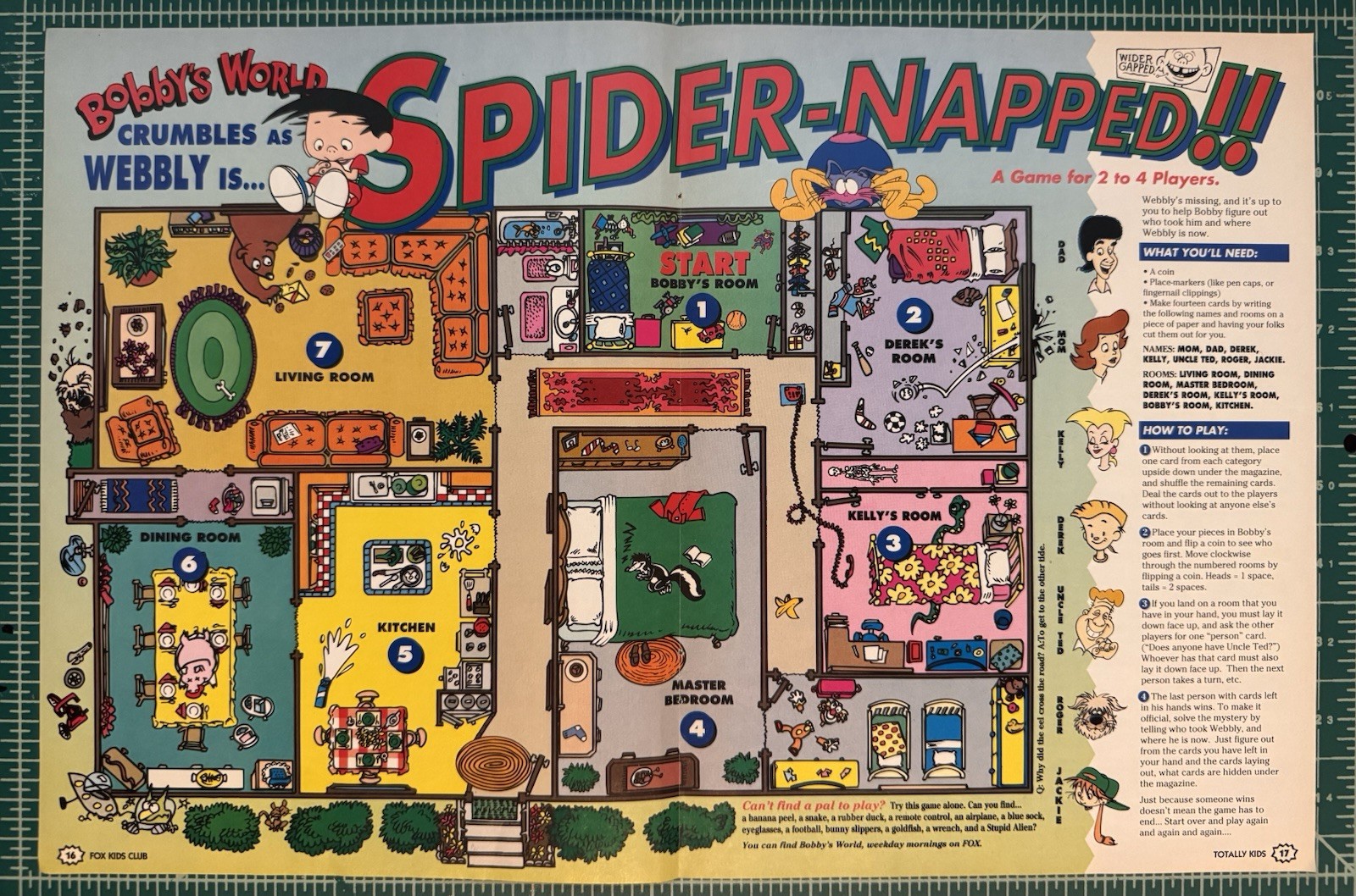 Vintage Bobby’s World Pullout Poster Game Spider-Napped Rare Crumbles Webbly TV Vintage Bobby’s World Pullout Poster Game Spider-Napped Rare Crumbles Webbly TV