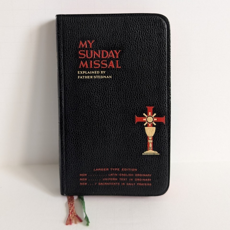 Vintage My Sunday Missal Explained by Father Stedman 1942 Mini Pocket Bible Vintage My Sunday Missal Explained by Father Stedman 1942 Mini Pocket Bible