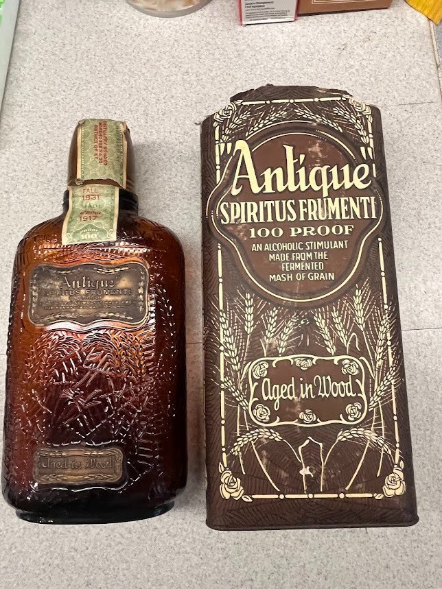Vintage 1917 Prohibition Medicinal Whiskey Bottle Louisville, Kentucky Vintage 1917 Prohibition Medicinal Whiskey Bottle Louisville, Kentucky