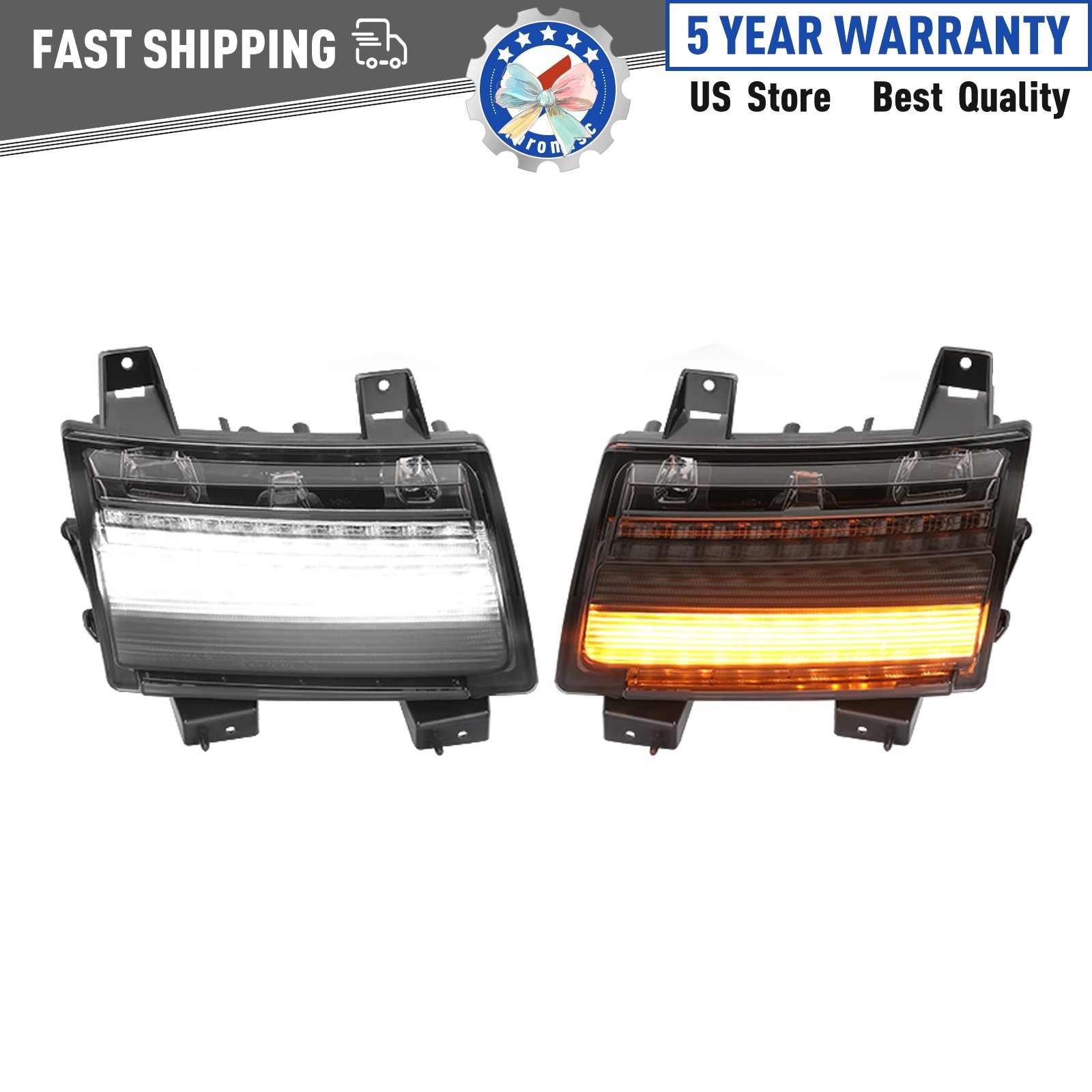 Pair Smoked Fender Light Turn Signal Lights For Jeep Wrangler JL/Gladiator JT Pair Smoked Fender Light Turn Signal Lights For Jeep Wrangler JL/Gladiator JT