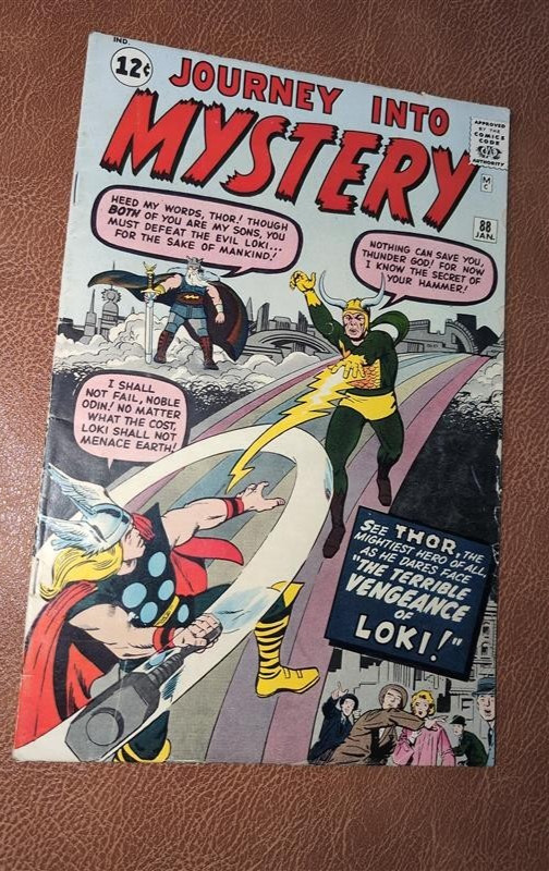 DEFECTIVE - JOURNEY INTO MYSTERY 88 COMIC BOOK MARVEL COMICS THOR LOKI DEFECTIVE - JOURNEY INTO MYSTERY 88 COMIC BOOK MARVEL COMICS THOR LOKI
