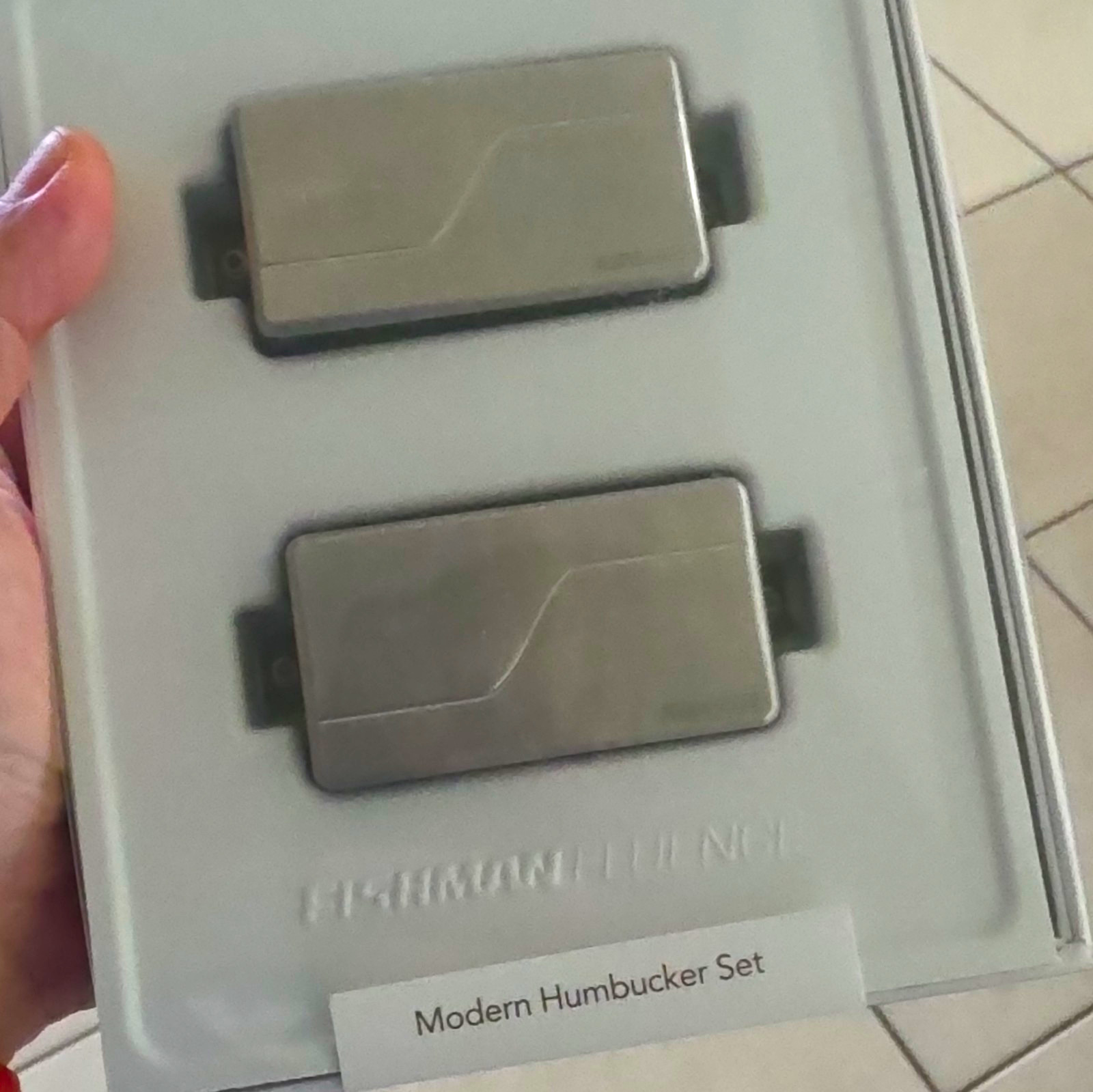 Fishman Fluence Modern Active Humbucker Set  Brushed Steel