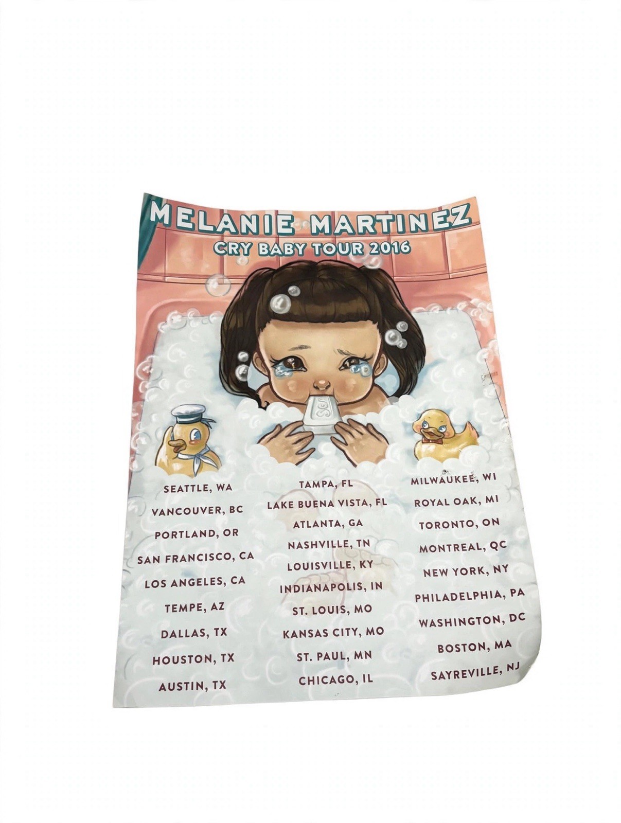 Melanie Martinez Soap Bathtub Poster 2016 Melanie Martinez Soap Bathtub Poster 2016