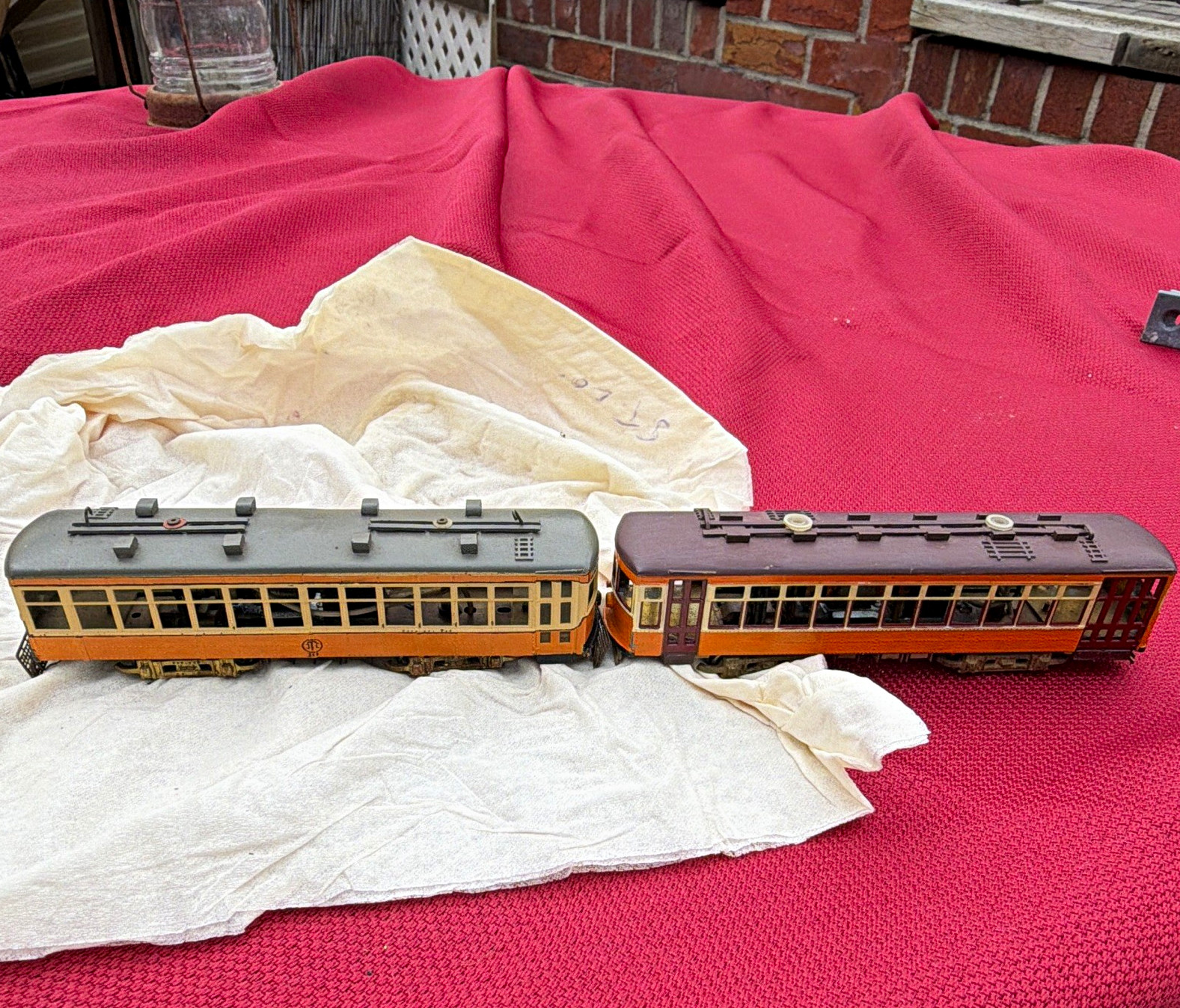 Lionel O Gauge Lionel Lines Johnstown Pa & B.R.R. Passenger Cars 39 40 Lionel O Gauge Lionel Lines Johnstown Pa & B.R.R. Passenger Cars 39 40