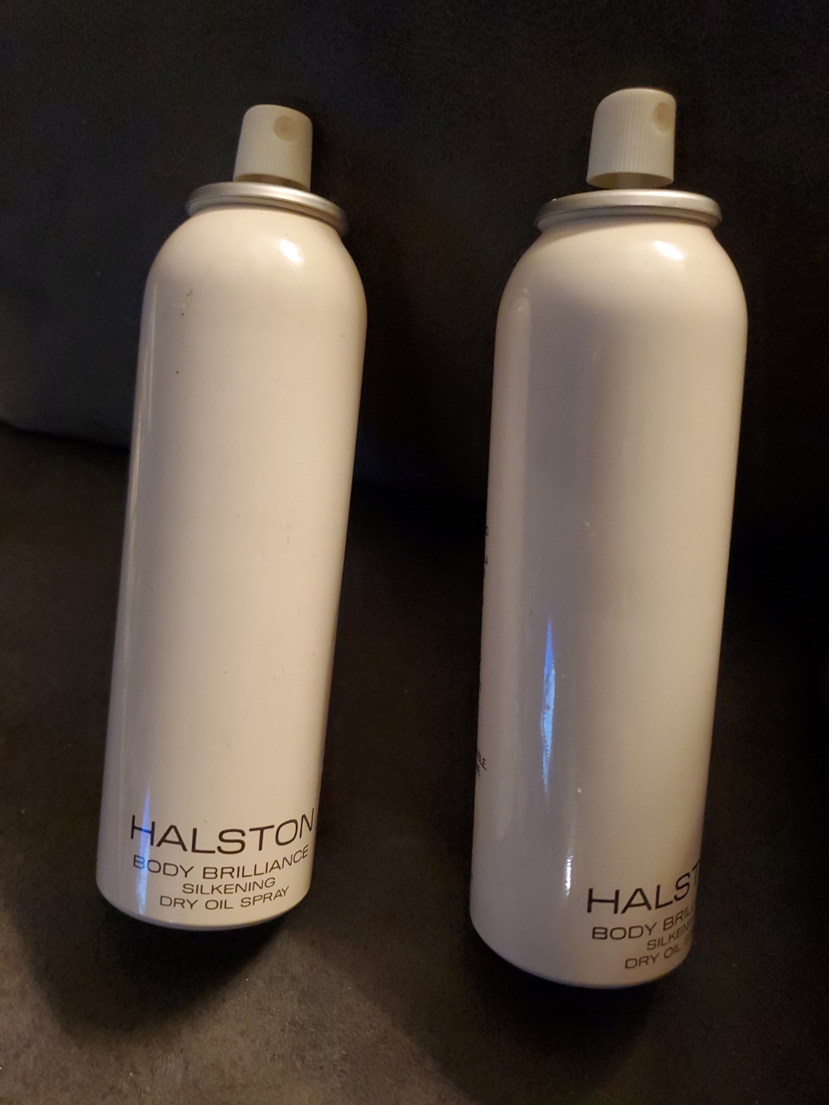 NEW HALSTON BODY BRILLANCE SILKENING Dry Oil Spray Vintage Aerosol 5.5 oz Lot  2