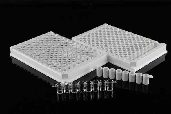 NEST 96-Well ELISA Strip Plates, High Binding, White (50/cs) NEST 96-Well ELISA Strip Plates, High Binding, White (50/cs)